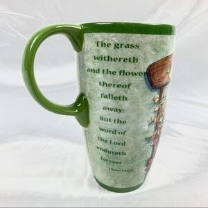 Cypress Porcelain Mug Cup Green Bible verse